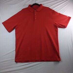 Nike Polo Shirt Adult Mens X-Large Red Dri-Fit Golf Outdoors Casual Ford Direct